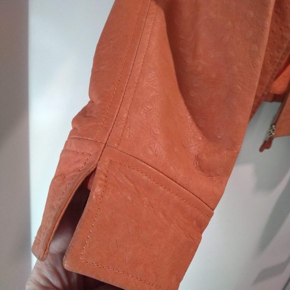 Escada - Lamb Leather Jacket, Sz M - Picture 6 of 12